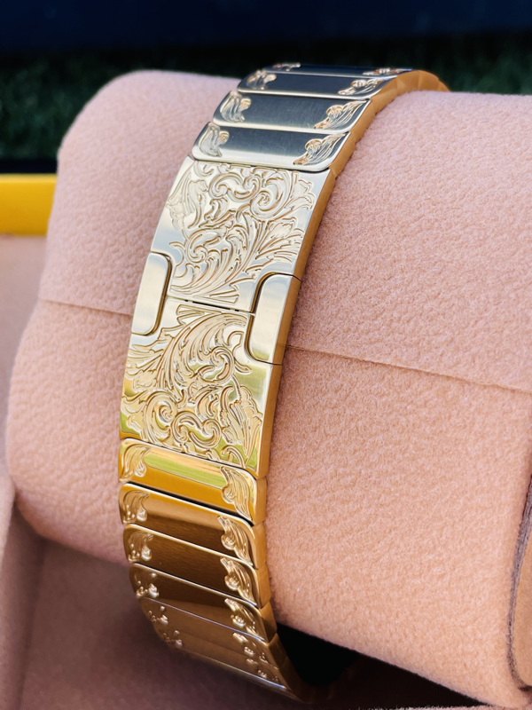 Custom 24K Gold Plated 45MM Apple Watch SERIES 8 Louis Vuitton