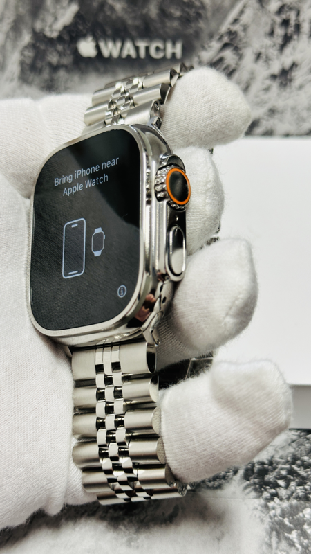 Polished Apple Watch Ultra 49mm with Polished Band - The Lux Group