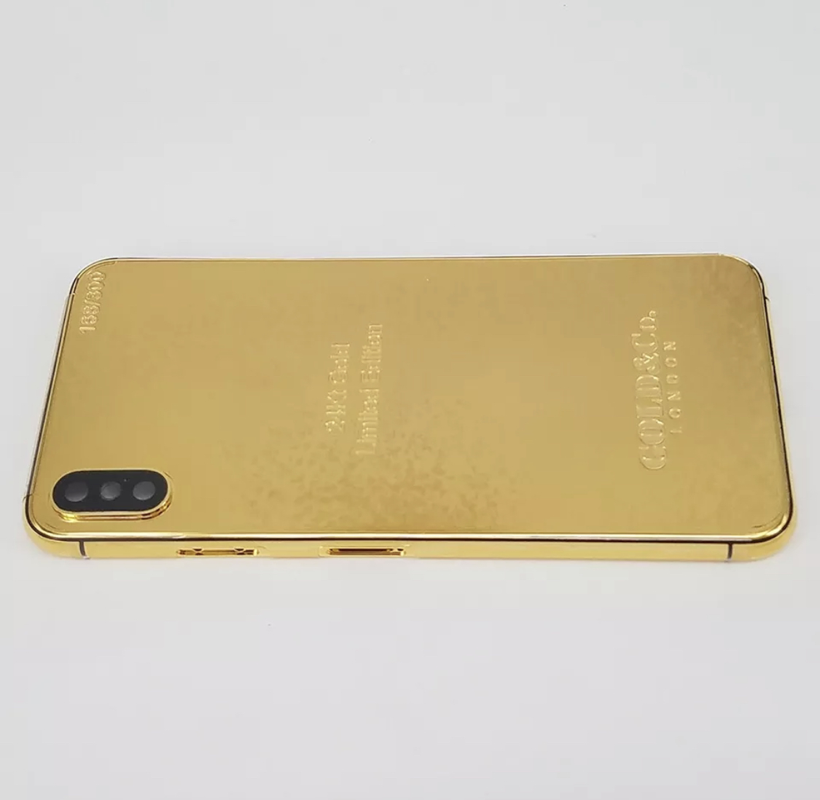 24K Gold iPhone Xs 256GB Unlocked for Worldwide usage - Custom