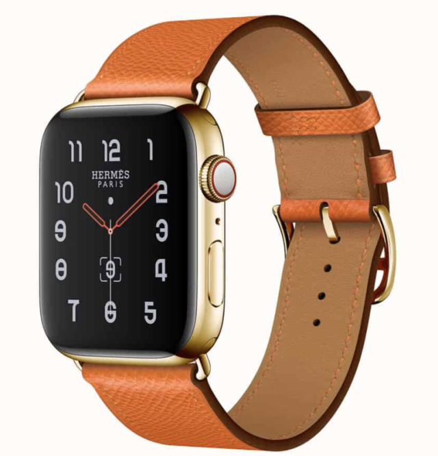 Custom 24k Gold Plated Hermes Apple Watch